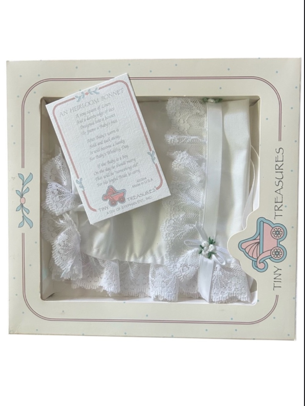 White Baby Bonnet